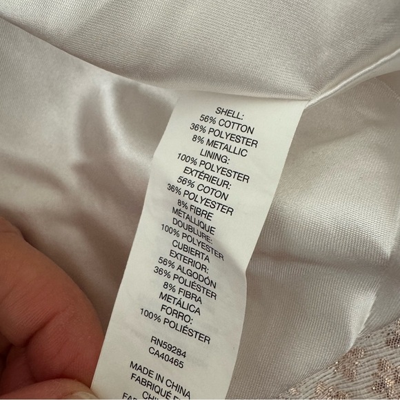 Children’s Place Ivory Golden Holiday Dress Sleeveless Size 8 - Picture 6 of 6